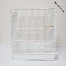 애니몰파크 화이트 라운드 그네새장 앵무새장 잉꼬장 왕관앵무새장 코뉴어새장 중소형새장 앵무새 사육장 새장 새집, 1개
