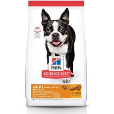 Hills Science Diet Dry Dog Food Adult Light for Healthy Weight Weight Management Small Bites Chicken Meal Barley Recipe 30 LB, 1개