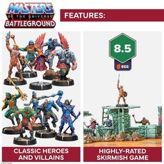 Archon Studio Masters of The Universe 전장 확장 세트 웨이브 1 이블 워리어 파벌 Scareglow 및 Beast Man 미니어처 지형 조각 규칙 등, Archon Studio Masters of The U
