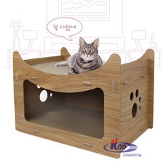 루어캣 숨숨집37 점보스크레쳐 고양이 하우스, 루어캣 숨숨집37 점보 하판, 1개