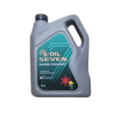 S-Oil Seven Super Coolant 사계절 부동액, 2개, 3L