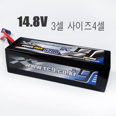 알씨구 배터리 리튬 [3셀 사이즈 4셀]M 5200mAh 60-120C 14.8V(4S) RC9 BATTERY, 딘스, 1개