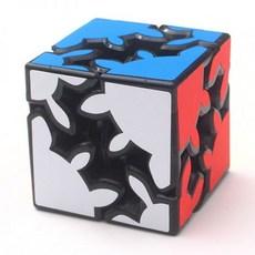 Hellocube-2x2 기어 매직 큐브 시프트 스피드 퍼즐 완구 트위스트 국내 2차 루빅스 3D 에일리언, 국산 2차 기어 블랙
