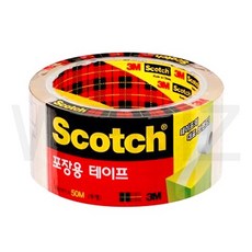 3M 포장용 리필 3650 투명 테이프, 3개