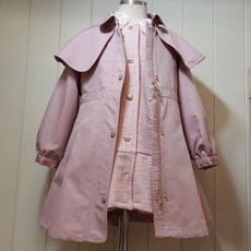 페리미츠로맨틱케이프핑크코트