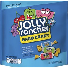 졸리 랜처 하드캔디 사탕 버라이어티팩 JOLLY RANCHER Assorted Fruit Flavored Hard Candy, 396g, 1개