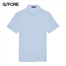 [지포어] [G/FORE] 남성 반팔 피더 스트라이프 피케 폴로 티셔츠 / 골프웨어 /