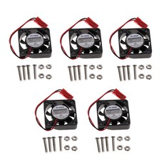 QDY 라즈베리 파이 용 5x 냉각 팬 30x30x7mm 브러시리스 CPU 쿨러 팬, As Described