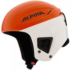 스페인직송 ALPINA 다운힐 컴포지션 레이싱 헬멧 헬멧 오렌지 화이트, 단일옵션
