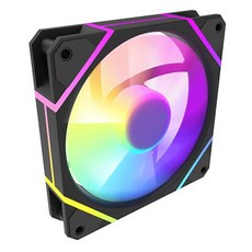 다크플래쉬 darkFlash DM12R PRO 120 PWM ARGB Reverse 시스템 케이스 쿨러 (블랙), 1개