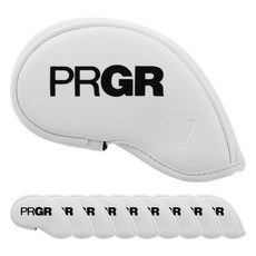 PRGR 105K 자석 아이언 헤드커버, WHITE, 1개