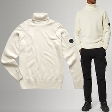 CP company [CP컴퍼니]19FW 렌즈 와펜 터틀넥 니트 아이보리07CMKN143A 103
