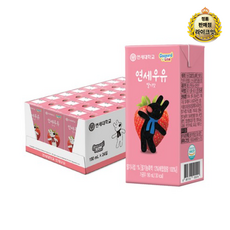 연세우유 멸균우유 딸기맛, 190ml, 336개