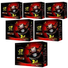 베트남 쭝웬 G7 2IN1 커피앤슈거 스위트 아메리카노, 16g, 6박스, 15개입