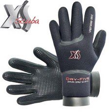 XS SCUBA 5mm 드라이 파이브 글러브 장갑, S