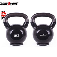 바디스톤 - 고무코팅 케틀벨28kg AB6108/와이드손잡이, 전화상담, 바디스톤 고무코팅 케틀벨 28kg