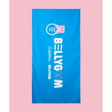 배럴X벨리곰 비치 타월 블루 (B3SUABT099BLU) BARREL X BELLYGOM BEACH TOWEL BLUE, 단일색상_One Size, 1개