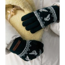 DEPOUND 홀리데이 니트 장갑 [그린] holiday knit gloves - green