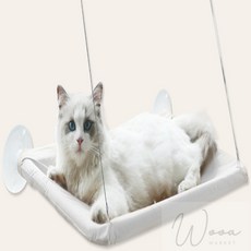 우아한 만물상 고양이 해먹 냥이침대, 아이보리, 1개