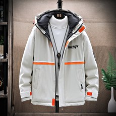 중성 코트 가을 겨울 후드 방 풍 코트 젊 은 패션 보온 코트 거리 플러스 커 플 겨울 재킷 Unisex's Coat Autumn & Winter Hooded Windproof