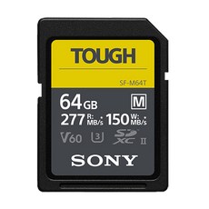 소니 코리아정품 SF-M64T TOUGH UHS II U3 SD 64GB 메모리 공식대리점 hi, 1개