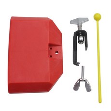 Cow Bell Noise Maker with Mallet Cowbell for Drum Set Percussion Instrument Music Edu [S00076388], 01-Red-76388