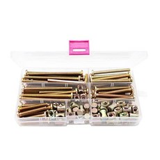 유아용 침대 나사 하드웨어 교체 키트 100 pcs 1 4-20 유아용 침대 하드웨어 나사 버킷 너트 교체 키트 유아용 가구용, 본상품