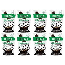BIENA Chickpea Snacks Girl Scouts Thin Mints | Gluten Free | Vegan | Dairy Free | Plant-Based Protein (8 Pack), 1
