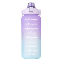 어쉐어 이쁜 휴대용 대용량 빨대 텀블러, PURPLE, 2L, 1개