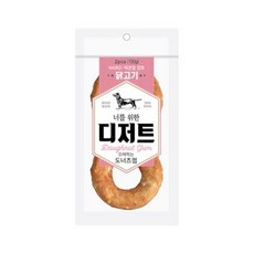 너를위한디저트 오래먹는 도너츠 개껌 100g, 닭고기, 2개