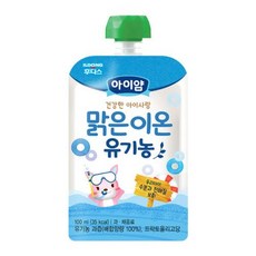 일동후디스 아이얌 맑은이온 유기농 주스 100ml 유아 키즈 아기 음료, 1개 - 아이얌