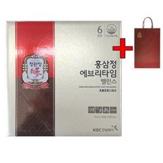 정관장 홍삼정 에브리타임 밸런스 + 쇼핑백, 10ml, 1박스