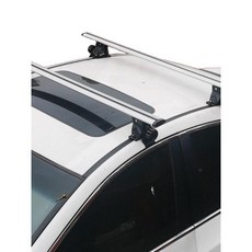 자동차 가로바 루프랙 SUV 지붕 레일 짐받이 차박 캠핑 크로스바, 1.5m 실버