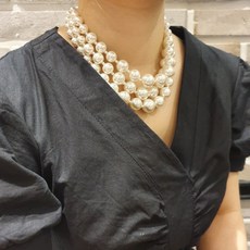 볼드진주목걸이