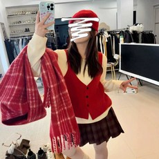 레드조끼 티셔츠 페이크투피스 박나래 스타일 옷 나혼산 580회 빅사이즈