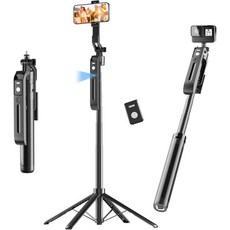 iPhone GoPro 카메라용 자동 얼굴 추적 삼각대 360° 회전식 휴대폰 삼각대 스탠드 리모컨 제스처 제어 홀더 비디오 녹화용 브이로그 라이브 스트리밍 틱톡