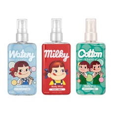 후지야 아쿠아사봉 페코짱 향수 바디미스트 100ml 3종, 화이트코튼