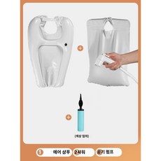환자머리감기 휴대용 샴푸대 누워있는 환자용 샴푸 대야 어르신 장애인 목받침 간이샴푸대, 7. 샴푸대 + 샤워헤드 + 펌프, 1개