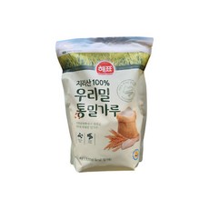 해표 지라산 100% 우리밀 통밀가루 1.5kg, 2개