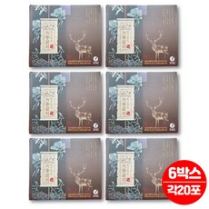 뉴질랜드산 녹용 활력 진액 추출액 즙 액기스 엑기스 침향 차가버섯 산삼배양근 참당귀 지황 천궁 작약 영지, 6박스, 1L