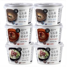 김도둑 쌀국수 3가지맛(멸치맛2개+해물맛2개+진한사골맛2개), 단일상품