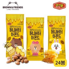 머거본 라인프렌즈 허니버터아몬드 캐릭터랜덤 30g x24봉, 선택/단일상품