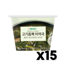 고기듬뿍 미역국 즉석국 10g x 15개 1박스, 단품