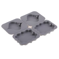 FWT4 캐비티 나뭇잎 디자인 촛불 아로마 왁스 태블릿 실리콘 금형 DIY 비누 금형