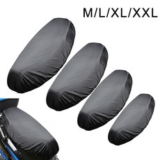 바이크 오토바이 레인 시트 커버 유니버설 유연한 방수 안장 커버 210D 검정색 옥스포드, 01 Black_04 XXL, 01 Black_04 XXL