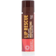 Desert Essence Lip Rescue Moisturizing Balm with Jojoba Oil 데저트 에센스 립 리스큐 모이스쳐라이징 밤 위드 조조바 오일 0.15oz(4.25g) 5팩, 단일색상