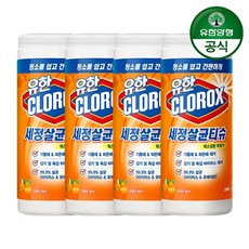  유한양행 [본사직영] 유한크로락스 세정살균티슈 오렌지 퓨전 35매, 258g, 16개 