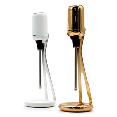 원터치 와인 소주 에어레이터 거치대 세트 디켄터 자동 LED 램프 디캔팅, 화이트