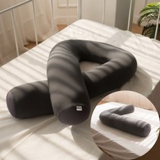 안고자는 임산부 베개 마약꿀잠 바디 필로우 허리 비개 잠이 솔솔 스르륵 수면 숙면 롱쿠션, 쫀득 바디필로우 U자형/아이보리, 1개