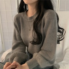 여자크롭니트 앙고라니트 겨울니트 가을니트